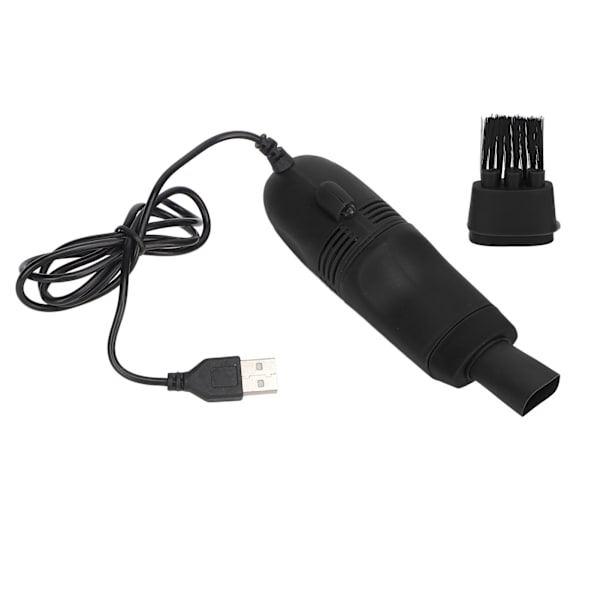 Mini Keyboard Cleaner Handheld Large Suction Mini USB Dammsugare för Nail Art Computer Svart