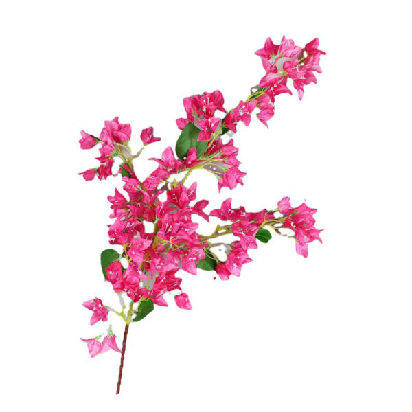 120 cm kunstig silke bougainvillea grener Faux Rose Red Bougainvillea med jerntrådstammer for bryllupsdekorasjon