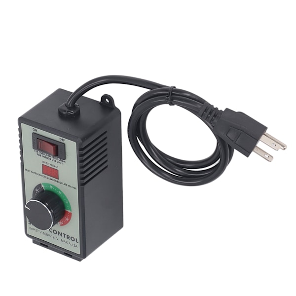 Fläkthastighetskontrollomkopplare AC-motor Elektrisk variabel regulator US-kontakt 100-120V