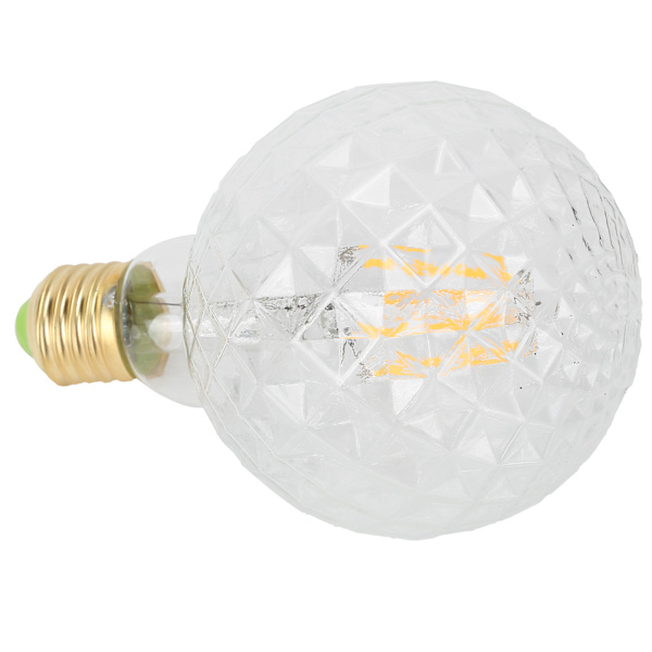 220V LED-koristelamppu E27 4W G95 Lasilamppu Korkea Valoteho Vintage-lamppu Olohuoneen Makuuhuoneen Läpinäkyvä