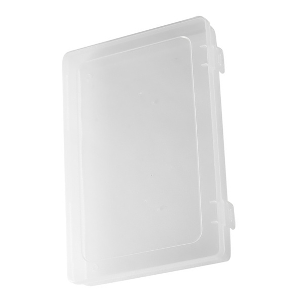 Nail Display Box Dammtät Stor kapacitet Bärbar Tom Nagelpaket Box Transparent S