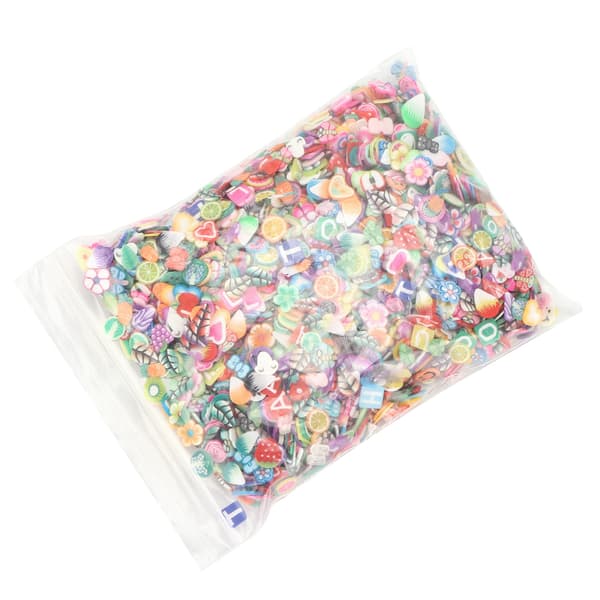 3000 stk leireperler Mooth Light Vanntett DIY leire fruktskiver Kompatibel med håndlaget dekorasjon