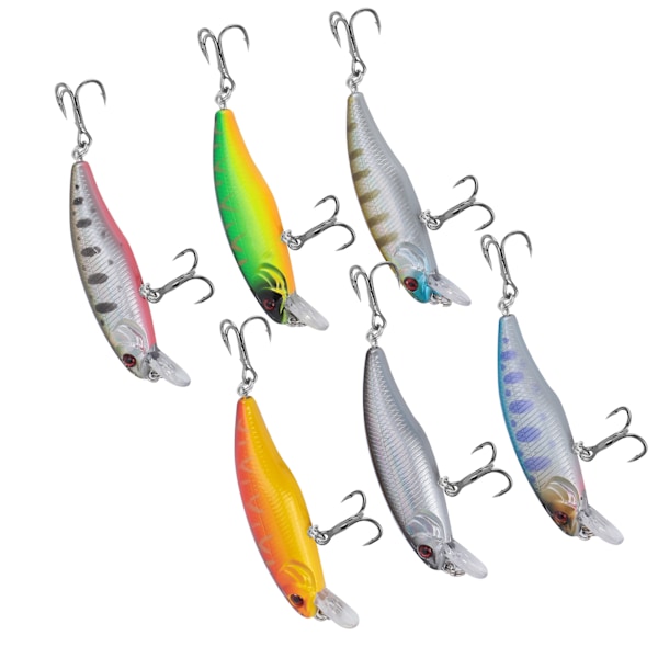 Minnow Fiske Lokkemiddel Topwater Hard Bait Wobbler Jig Bait Karp Stripet Bass Fiske SwimBait