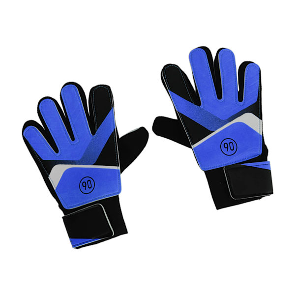 1 Par Børne Målmandshandsker Børn Fodbold Målmandshandsker Anti Slip Træningshandsker Blå 15 ~ 16cm / 5.91 ~ 6.3in