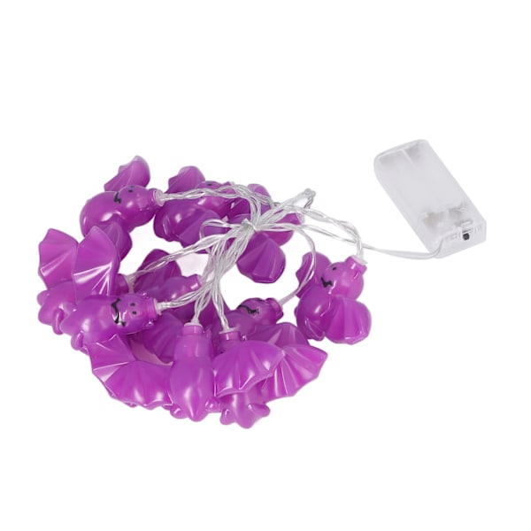Fladdermus Lysstreng 1,5 m Halloween 3D Bat Form LED Lysstreng Batteridrevet Festdekoration Natlys