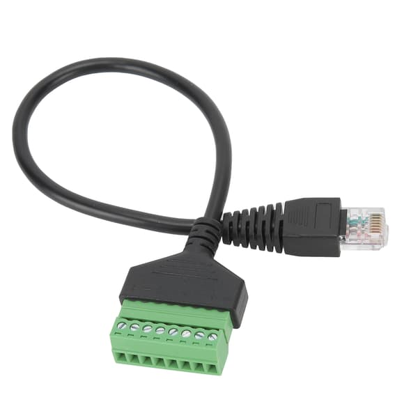 PVC RJ45 hanstik til grøn Ingen svejseterminal Kort ledningskabeladapter Tilbehør