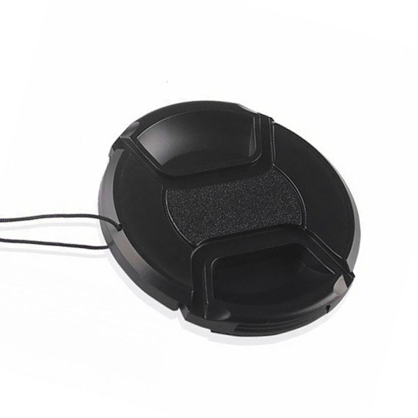 Kameralinsskydd Svart ABS-skyddande Universal 58 mm främre linsskydd för utbyte