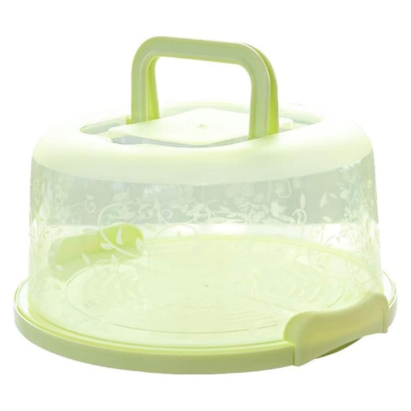 Bärbar Cupcake Carrier Food Conservation Box with Handtag Transparent Cake Box