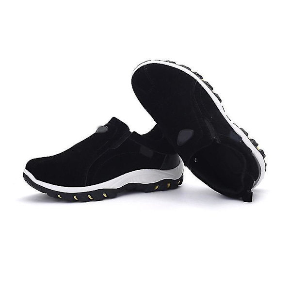 Afkælede Åndbare Herresko med Slip-On, Sort, Størrelse 41
