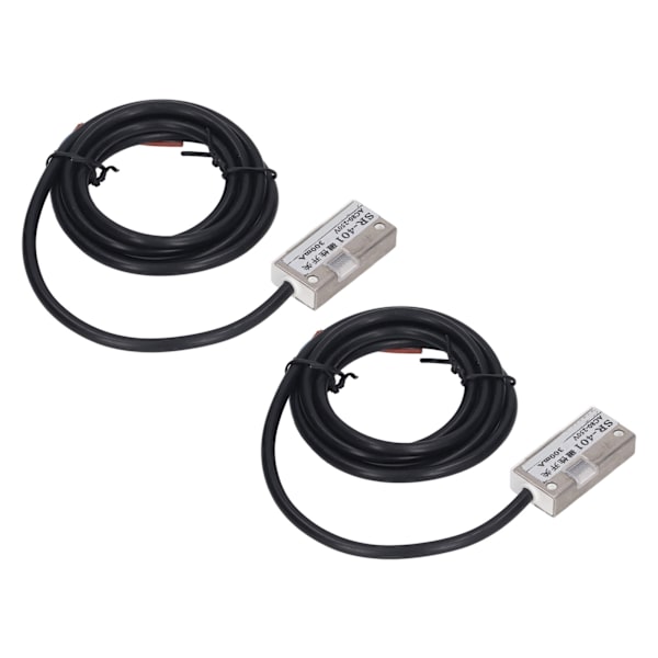 5 st Magnetisk närhetssensor 2 trådar Normalt öppen typ Magnetisk omkopplare närhetssensor 300mA AC 80‑250V
