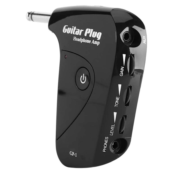 Mini Portable Guitar Plug Hörlursförstärkare förstärkare med klassisk brittisk distorsionseffekt