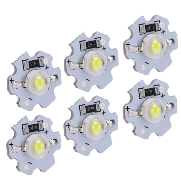 25 stk 5V LED-chips 200LM 3W Højtydende LED-lamper til DIY-belysningsarmaturer Ren hvid 6000-6500K