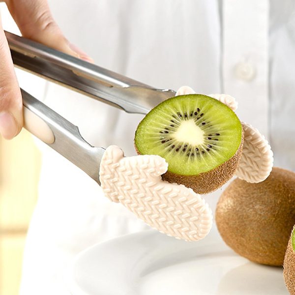 Mattang Silikon Anti-skli Tang Palmformet Mattang 9 tommer Brødserving Mattang for Brødbaking Grill