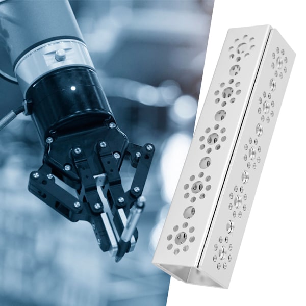2 st 9-håls U-kanal 160 mm aluminiumrobotsatser passar för Tetrixrobotics