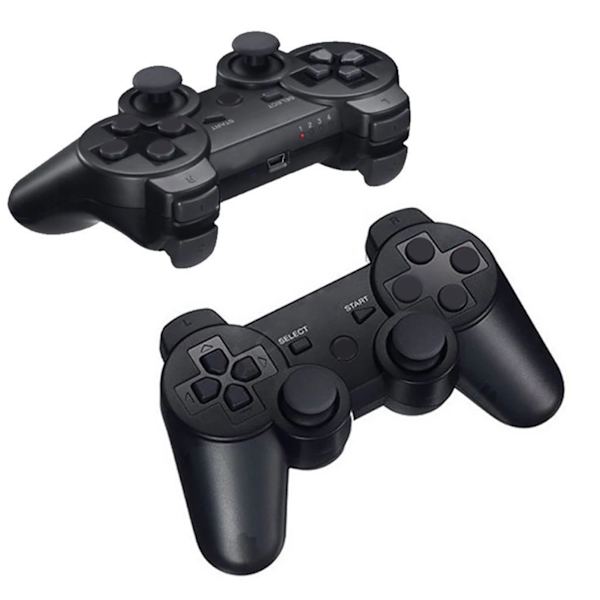 2ST Bluetooth-pelikonsoli Universal-näppäimistö Langaton Bluetooth-pelikonsoli PS3:lle Musta