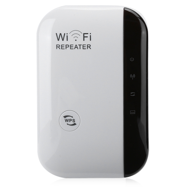 Repeater WiFi-signalförstärkare 300M Ethernet-port Väggfäste vit för WPS-knapp (100-240V) (AU-kontakt)