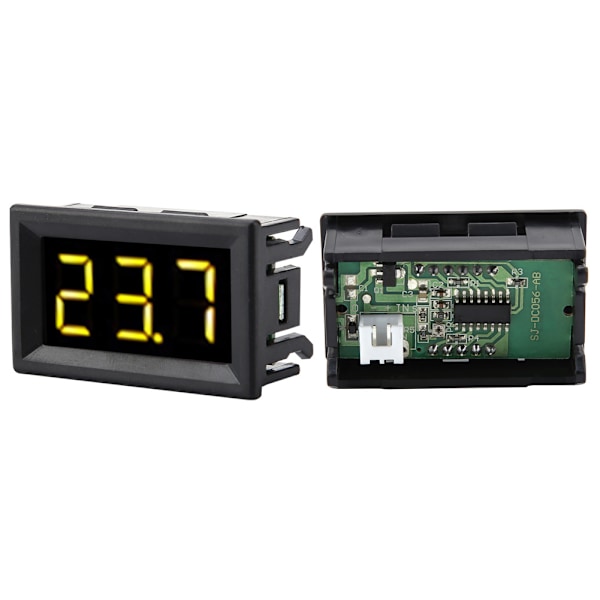 Digital voltmätare 0,56 tum tvåtråds DC 2,5-30V Digital LED-display spänningsmätare (gul)