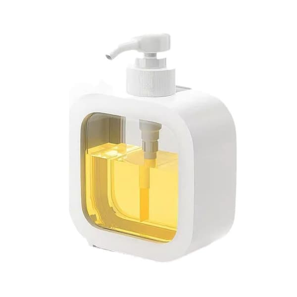 2-pak sæbedispenser, 300 ml tom pumpeflaske, opvaskemiddeldispenser, shampoo- og brusegeldispenser til badeværelse og køkken