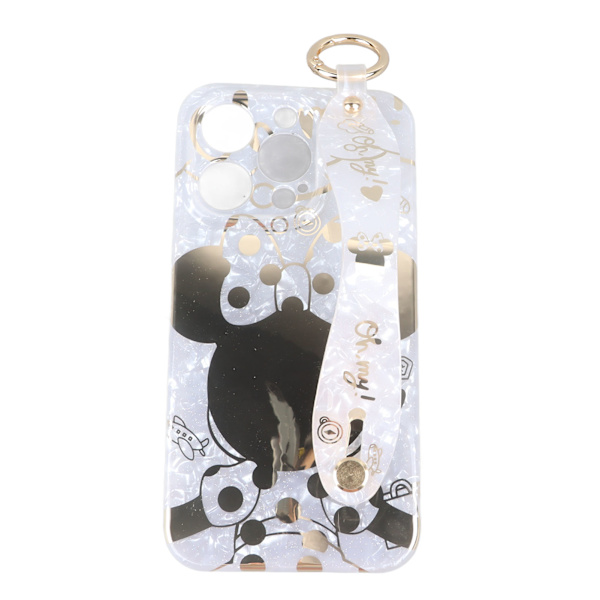 Telefondeksel Telefonskjermbeskyttelsesdeksel Myk TPU tegneserie lyn blank med armbånd Telefontilbehør for Iphone 14Pro