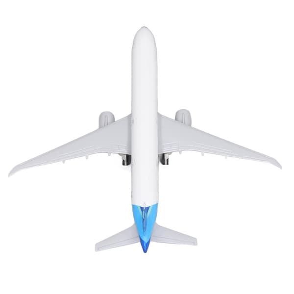 【NX】Metallflygplansmodell Legering Simulerad Exakt Skala Stabil Bas Heminredning Flygplansmodell B777