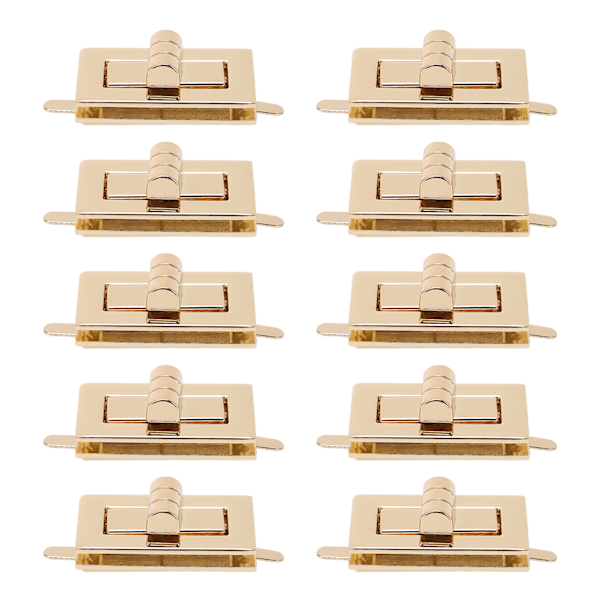 10 sæt drejelås spænde Klassisk design høj hårdhed håndtaske lås til gør-det-selv-bagage håndtasker