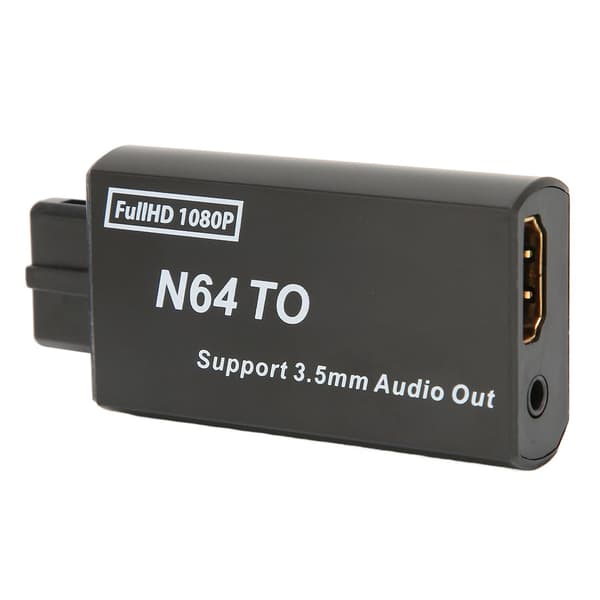 【NX】Kompatibel med N64 til HD Multimedia Interface Converter 1080p Understøtter PAL NTSC videospilsadapter med 3,5 mm interface