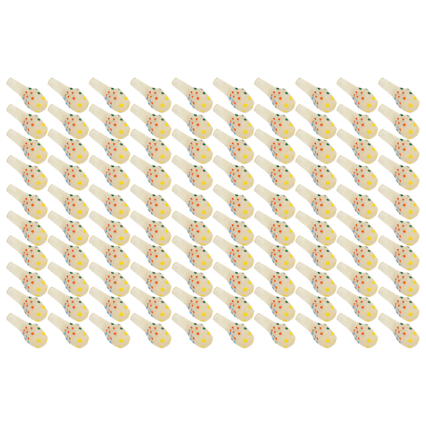 100 stk Ballong Fargerike Prikker Transparent Latex Materiale Luftballonger for Festdekorasjon