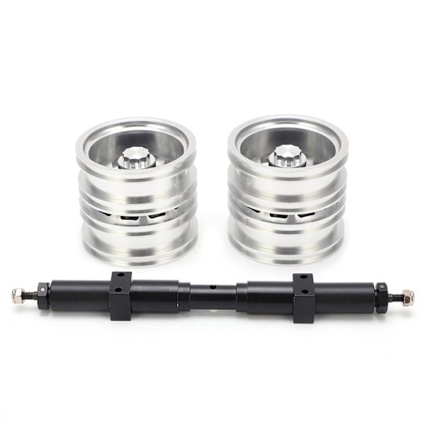 Metallisk Odriven Bakaxel Metall Bakhjulnav för Tamiya 1/14 Traktor Släpvagnslastbil 167mm Axel Längd