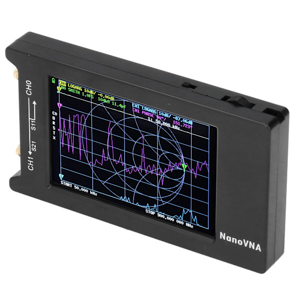 4-tums LCD vektor nätverksanalysator USB kortvågsantennanalysator 50KHz‑1,5GHz Inbyggt batteri