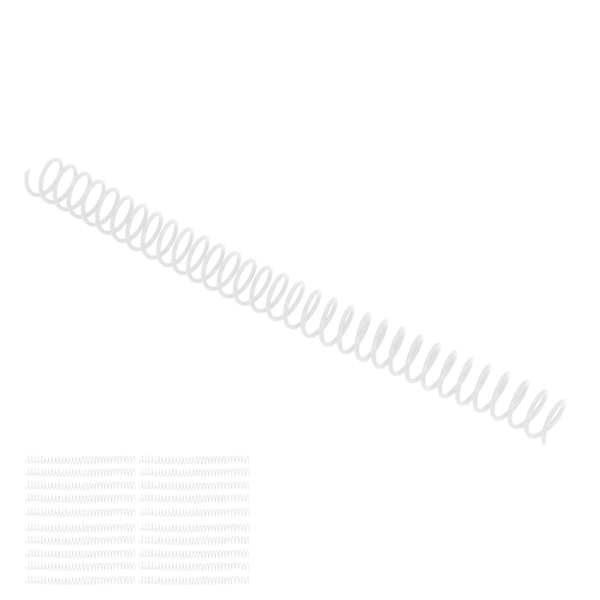 20 stk Plastspiralbindningsspiraler 19mm 3/4in ID 30 Hull Spiraler til A4 A5 Notesbog Transparent