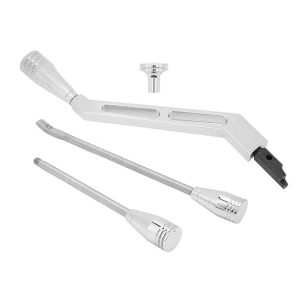 【NX】Blinklysarm i rustfrit stål, rustfri, galvaniseret, poleret billet-skiftearm, erstatning til Chevy