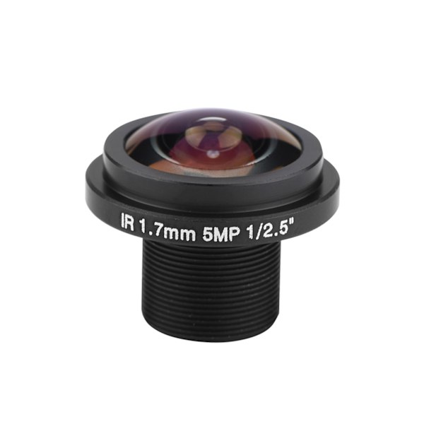 5MP HD Fisheye-säkerhetskameraobjektiv 1,7 mm brännvidd 185°CCTV-objektiv för Fisheye-säkerhetskamera