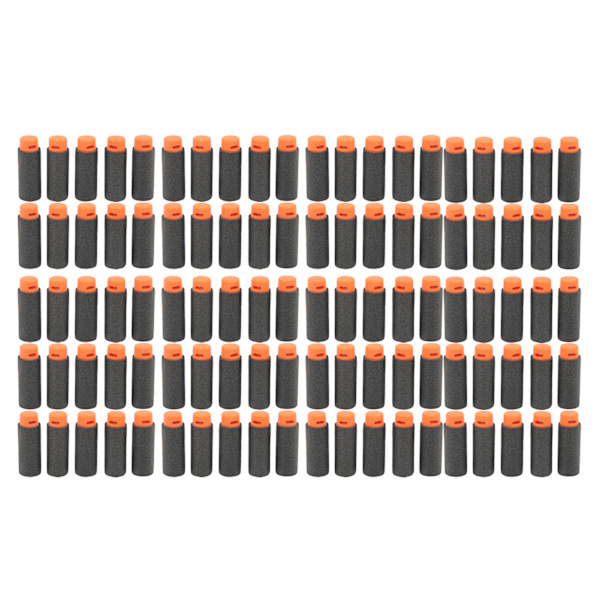 100 st Universal Short Dart High Density EVA Soft Shot Harmless Toy Refill för olika Shooting Toy Svart