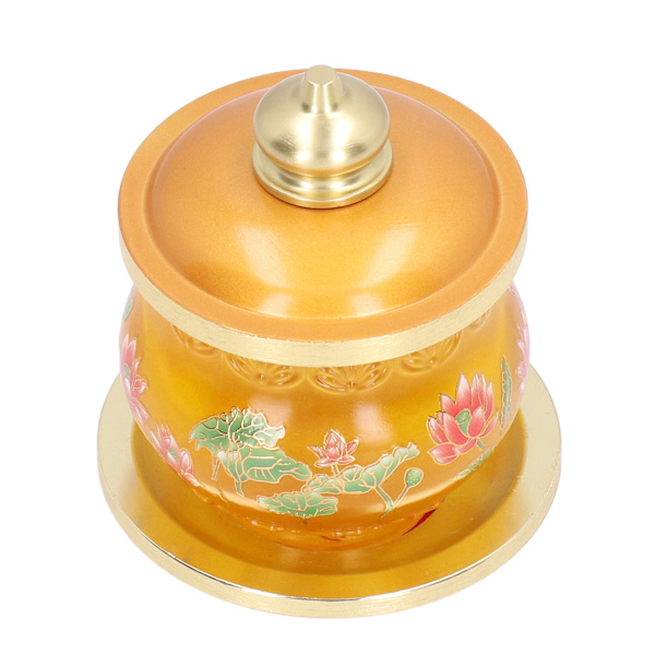 Buddhism Water Supply Cup Hem Buddha Worship Family Tribute Heliga Förnödenheter Färgad Glasyr Liten