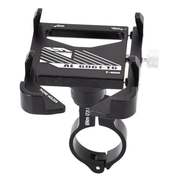 ENLEE Cykel Smartphone Holder Stødsikker Navigation Support til Motorcykel Cykling Sort