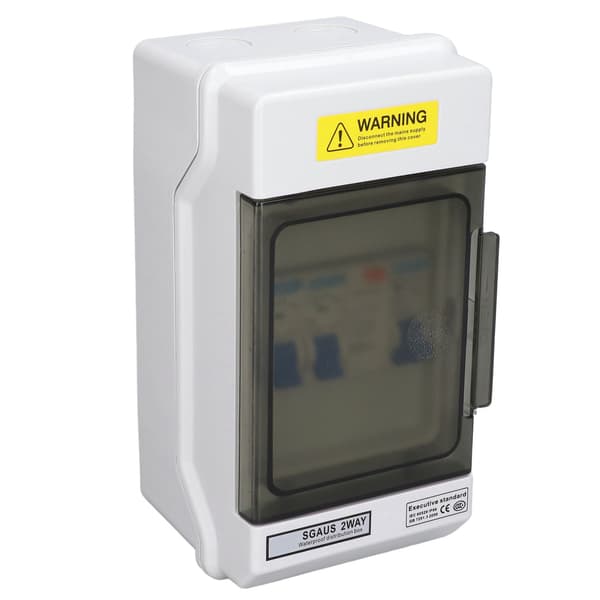 【NX】2-vejs afbryder IP66 Mini lækageafbrydere 40A 30mA RCD+2MCB(6A+16A) 230V AU