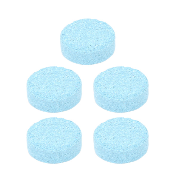 5 stk. Solcellepanel Solid Rengøringsmiddel Bærbar Kompakt Bil Forrude Viser Tablet Effervescent Tablet