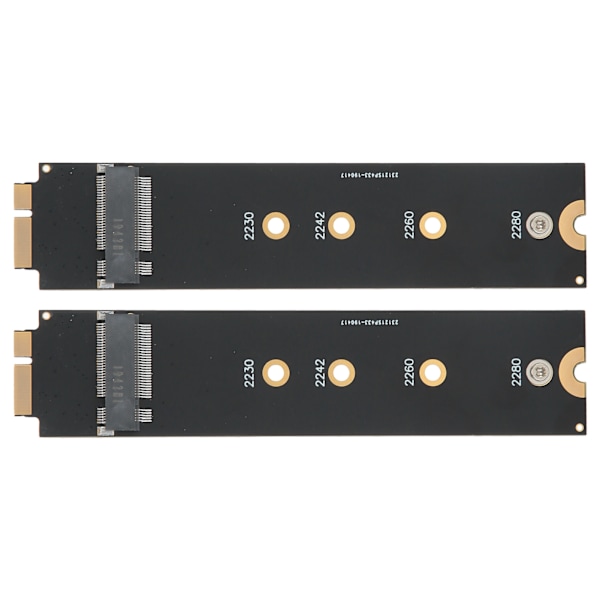 2 stk. For SATA M.2 NGFF SSD til 2010 2011 for OS X Air A1370 A1369 Konverter Adapterkort (12+6 Kontakter)