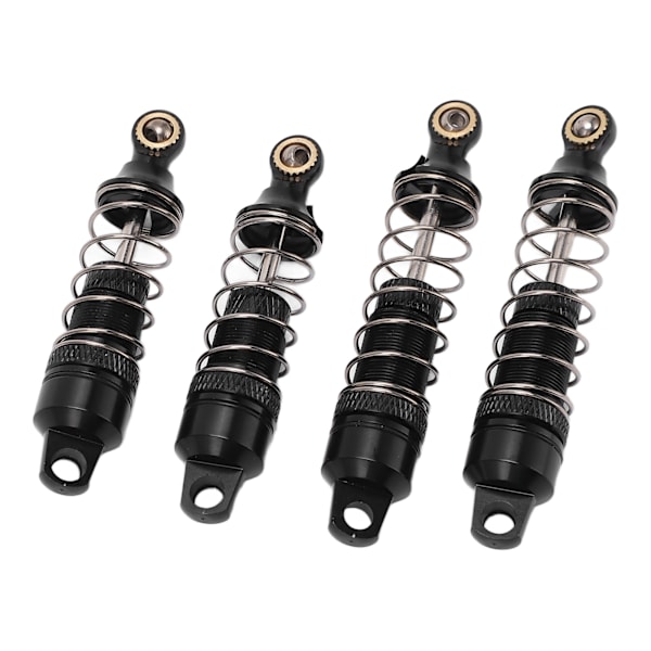 4 stk støtdempere aluminiumlegering RC fjærdempere for Losi Mini T 2.0 2WD 1/18 TruckBlack