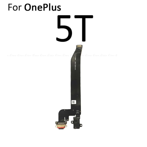 För Oneplus 3 3t 5 5t 6 6t 7 7t 8t 9 9r 8 Pro Type C USB Laddningsport Dockanslutning Flexkabel Ersättningsmonteringsdelar For OnePlus 5T
