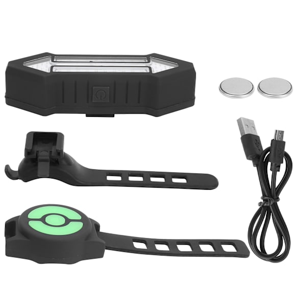 Cykelbakljus USB-laddning Trådlös fjärrkontroll Cykelcykling Varning Blinkers