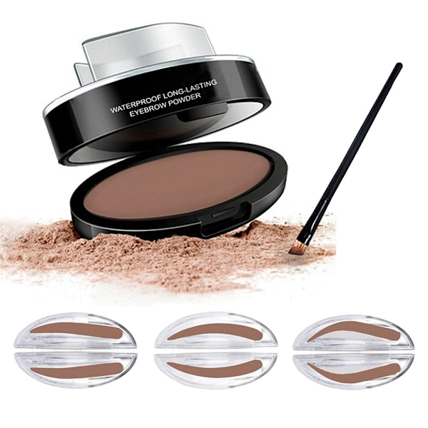 Vanntett øyenbrynstempelpulver Perfect Nature Eye Brow Powder Tinting Coloring Kit