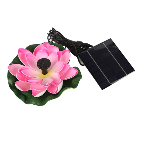 Lotus-kukka Solarvesipumppu Maisemointi Uiva Solar Lintukylpylä Suihkulähde Kalalammikolle Puutarhalle Terassille Akvaariolle 1.4W
