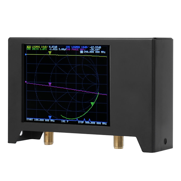 50KHz‑3GHZ Antennanalyzer 2,8-tommers skjerm med Shell Network Analysising Tool SAA2 NanoVNA V2