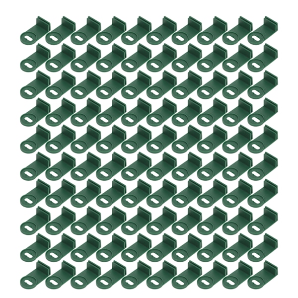 100 st Plast Växthus Twist Clips Skuggning Fästklämmor Förlängningsklämmor Växthus Isolering Fästen Växthängare