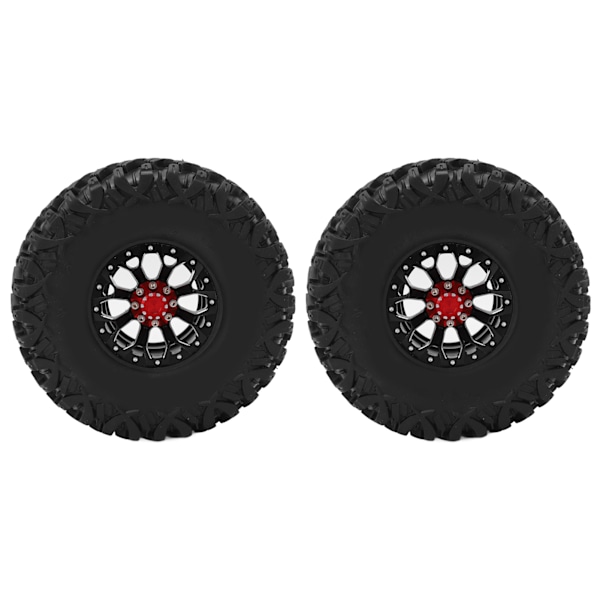 2 kpl / setti 1,9 tuuman RC-auton vanteet ja renkaat AXIAL SCX10 1/10 Crawler -auton päivitysosiin, musta
