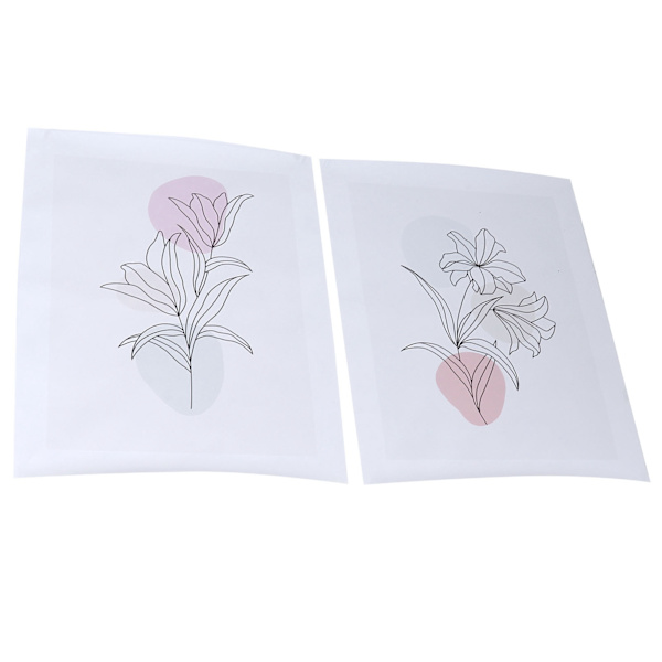 2st Ramlös målning Enkelt Blommönster Väggkonstbilder för Vardagsrum Sovrum