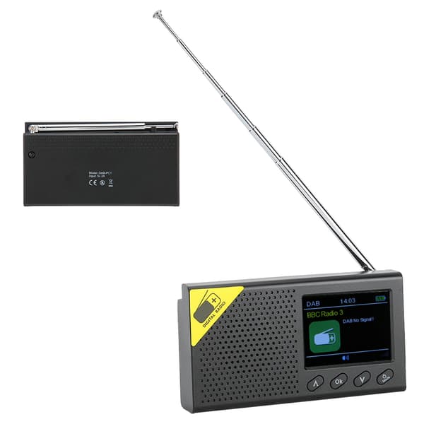 Bærbar Digital Radio til Hjemmebrug for DAB 2.4 Tommer LCD Display Stereo Output