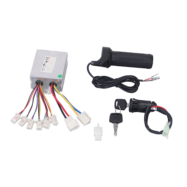 24V 500W Controller Kit med Throttle Twist Grip Varmeafledning til Elektriske Cykler Trehjulede Cykler Elektriske Scootere