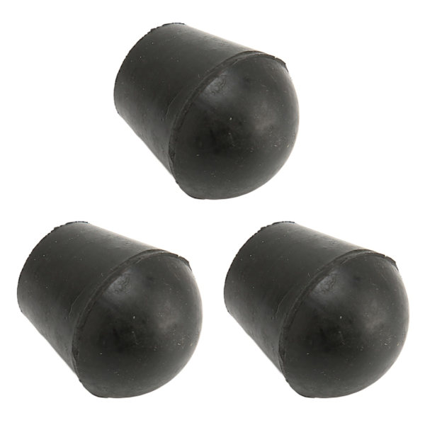 3 stk Krykkespidser 22 mm indre diameter Gummimaterial Indbygget kobberplade Gåstavespidser til udskiftning